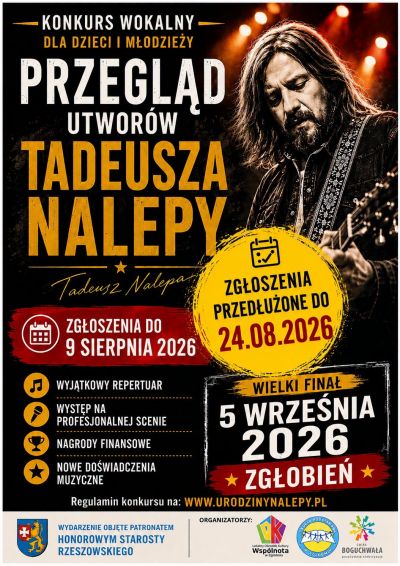 Przegląd utwor&oacute;w Tadeusza Nalepy 2026 Zgłobień